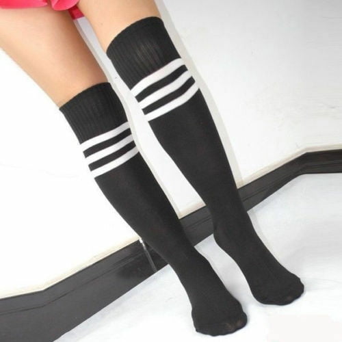 Womens 50 Full Print Stockings Ducks Love Knee High Crew Socks Womens 50 Full Print Stockings Ducks Love Knee High Crew Socks